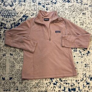 Patagonia Mauve Fleece 1/4 zip Pullover